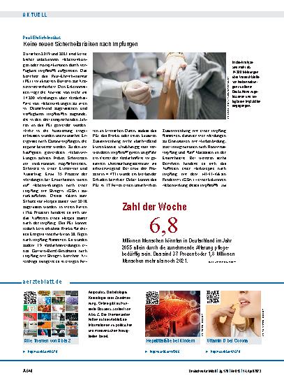 Vorschauseite 1: Zahl der Woche: 6,8