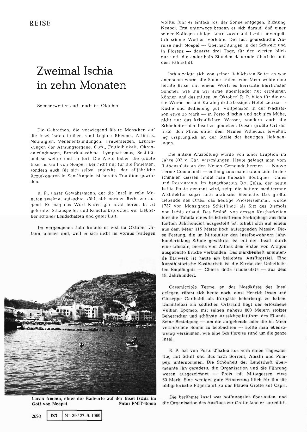 Vorschauseite 1: Zweimal Ischia in zehn Monaten