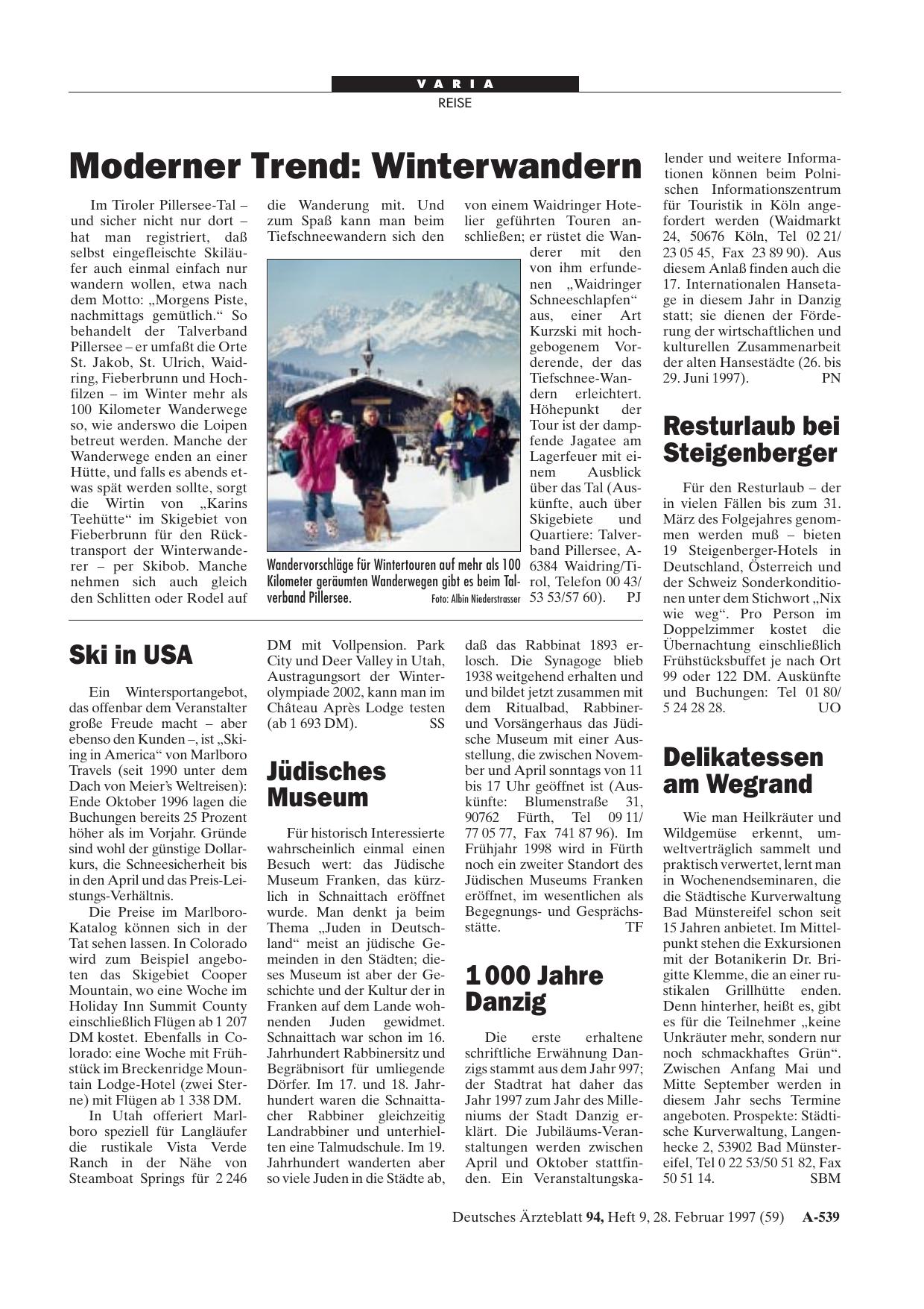 Vorschauseite 1: Ski in USA