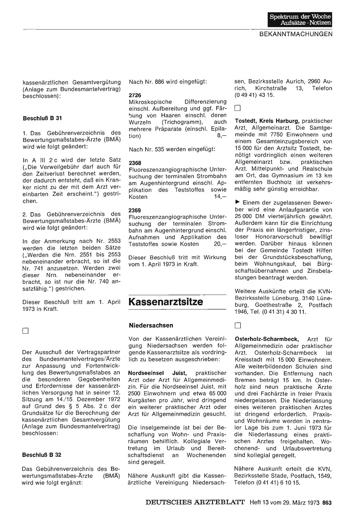 Vorschauseite 1: Kassenarztsitze
