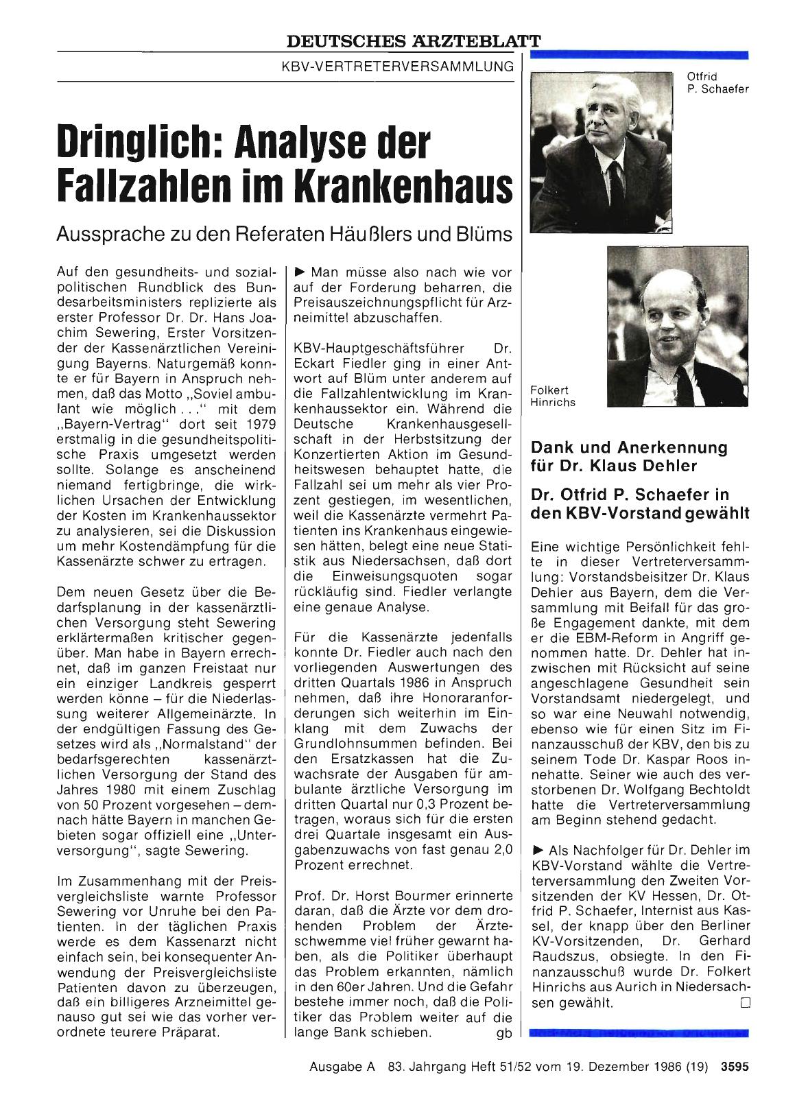 Vorschauseite 1: Dringlich: Analyse der Fallzahlen im Krankenhaus