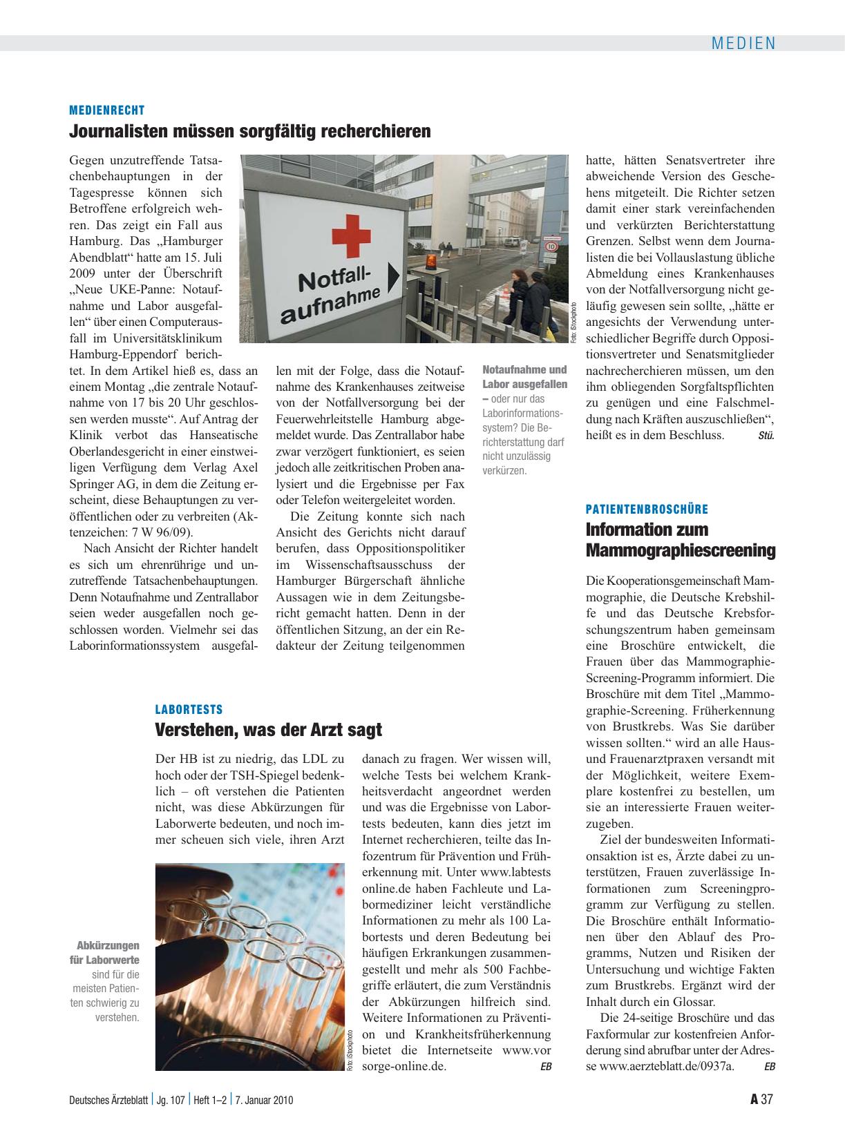 Vorschauseite 1: Labortests: Verstehen, was der Arzt sagt