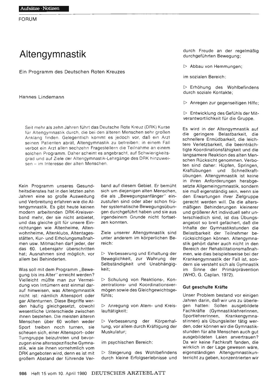 Vorschauseite 1: Altengymnastik