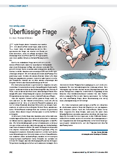 Vorschauseite 1: Von schräg unten: Überflüssige Frage