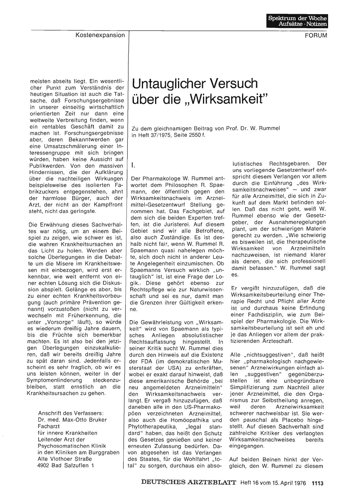 Vorschauseite 1: Untauglicher Versuch über die „Wirksamkeit“: I.