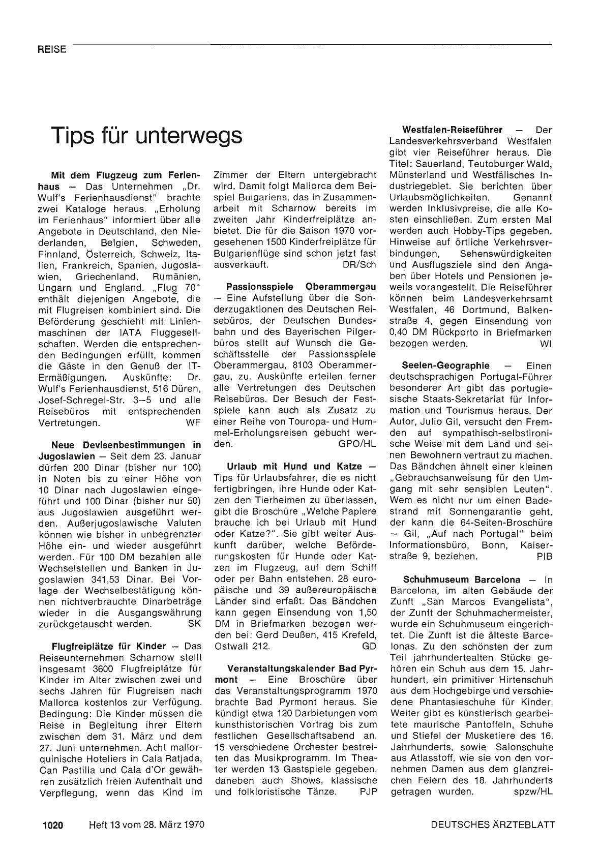 Vorschauseite 1: Tips für unterwegs