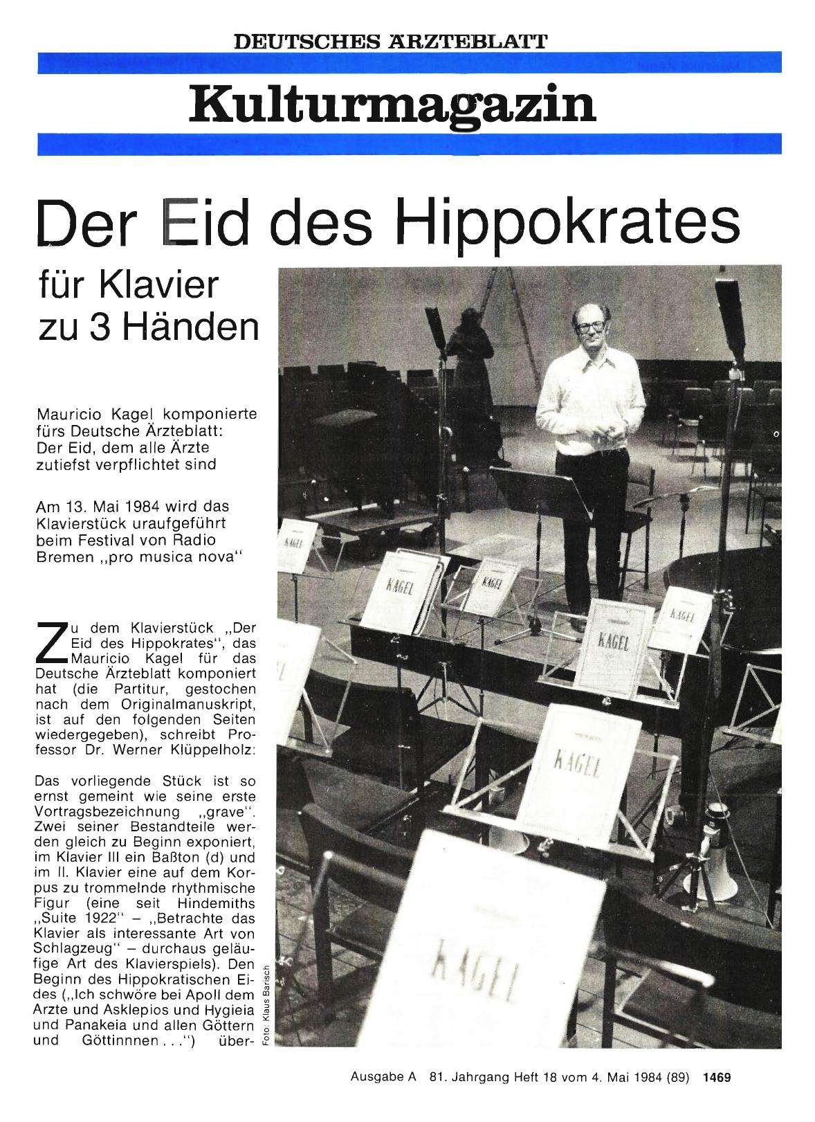 Vorschauseite 1: Der Eid des Hippokrates für Klavier zu 3 Händen