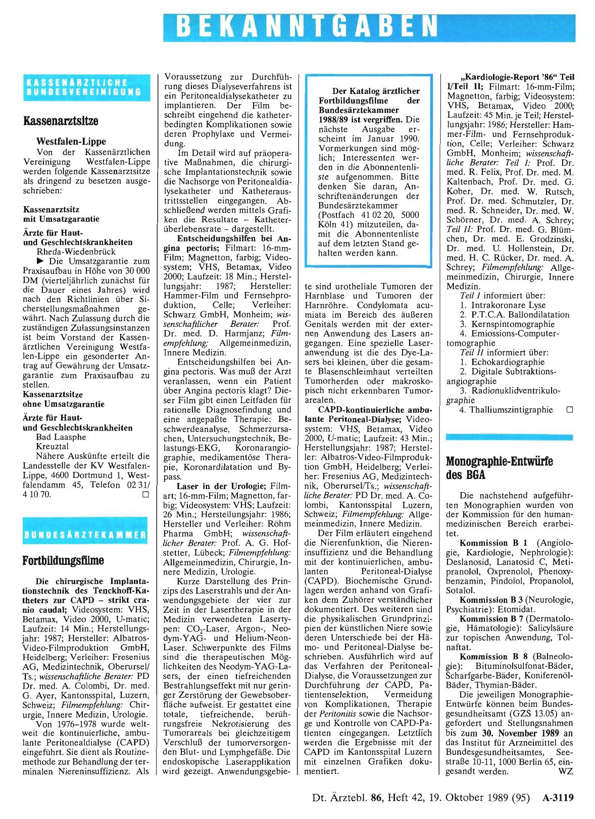 Vorschauseite 1: Kassenarztsitze