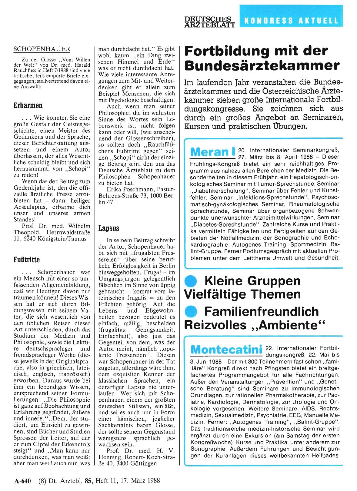Vorschauseite 1: SCHOPENHAUER: Fußtritte