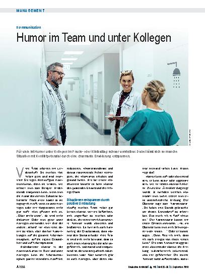 Vorschauseite 1: Kommunikation: Humor im Team und unter Kollegen