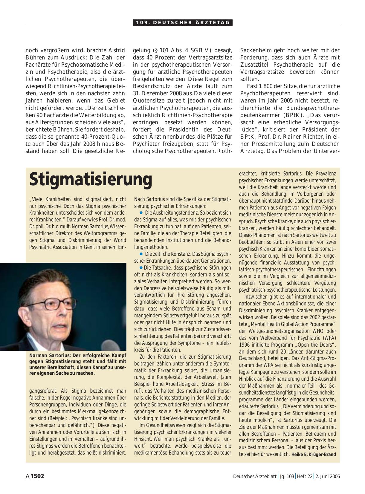 Vorschauseite 1: Stigmatisierung
