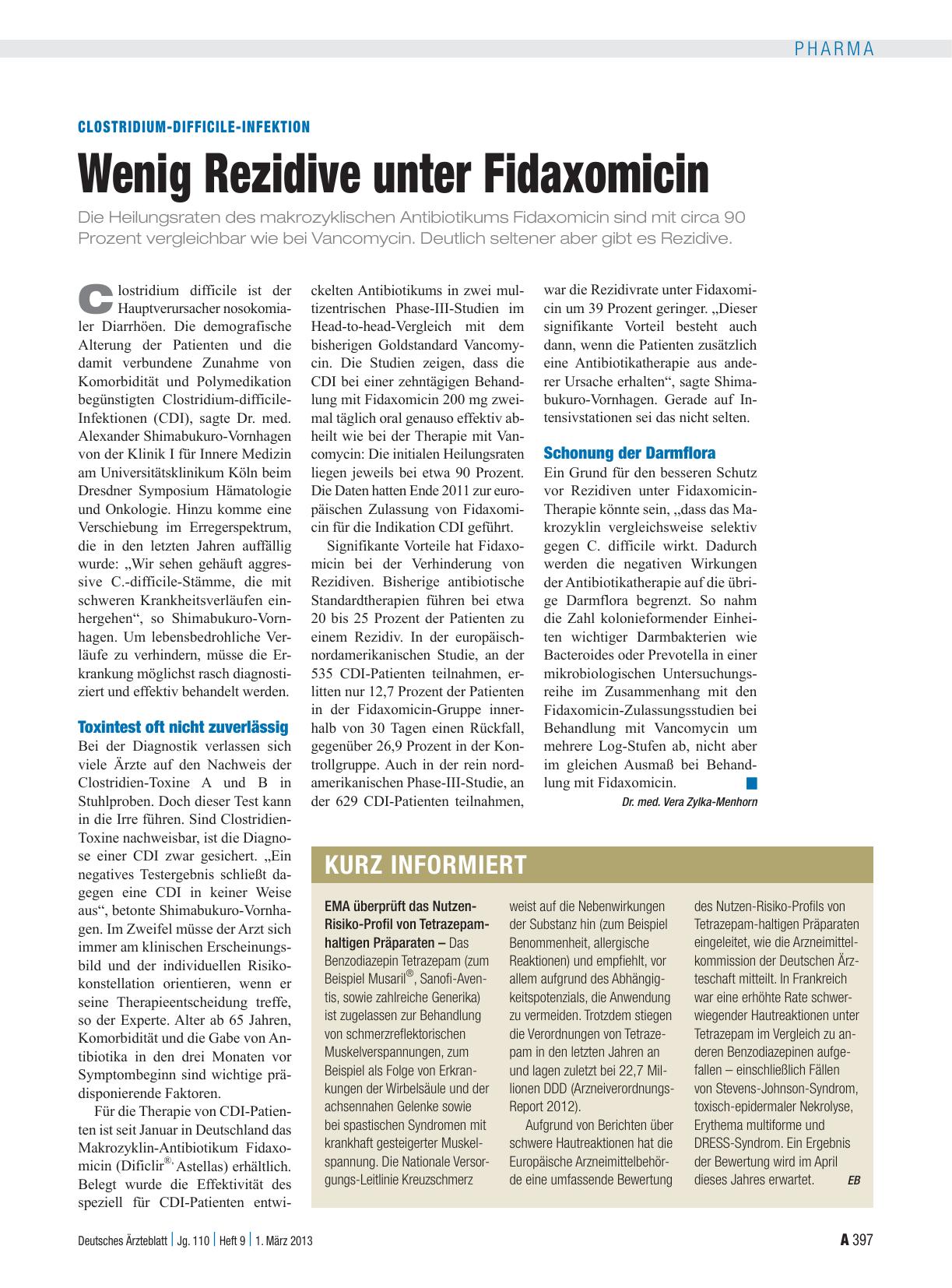 Vorschauseite 1: Kurz informiert
