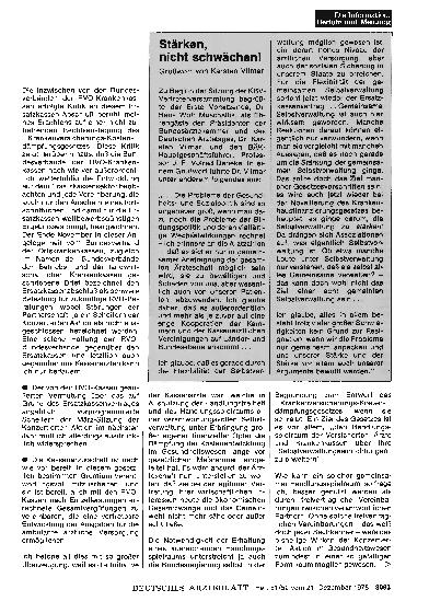 Vorschauseite 1: Stärken, nicht schwächen! - Grußwort von Karsten Vilmar
