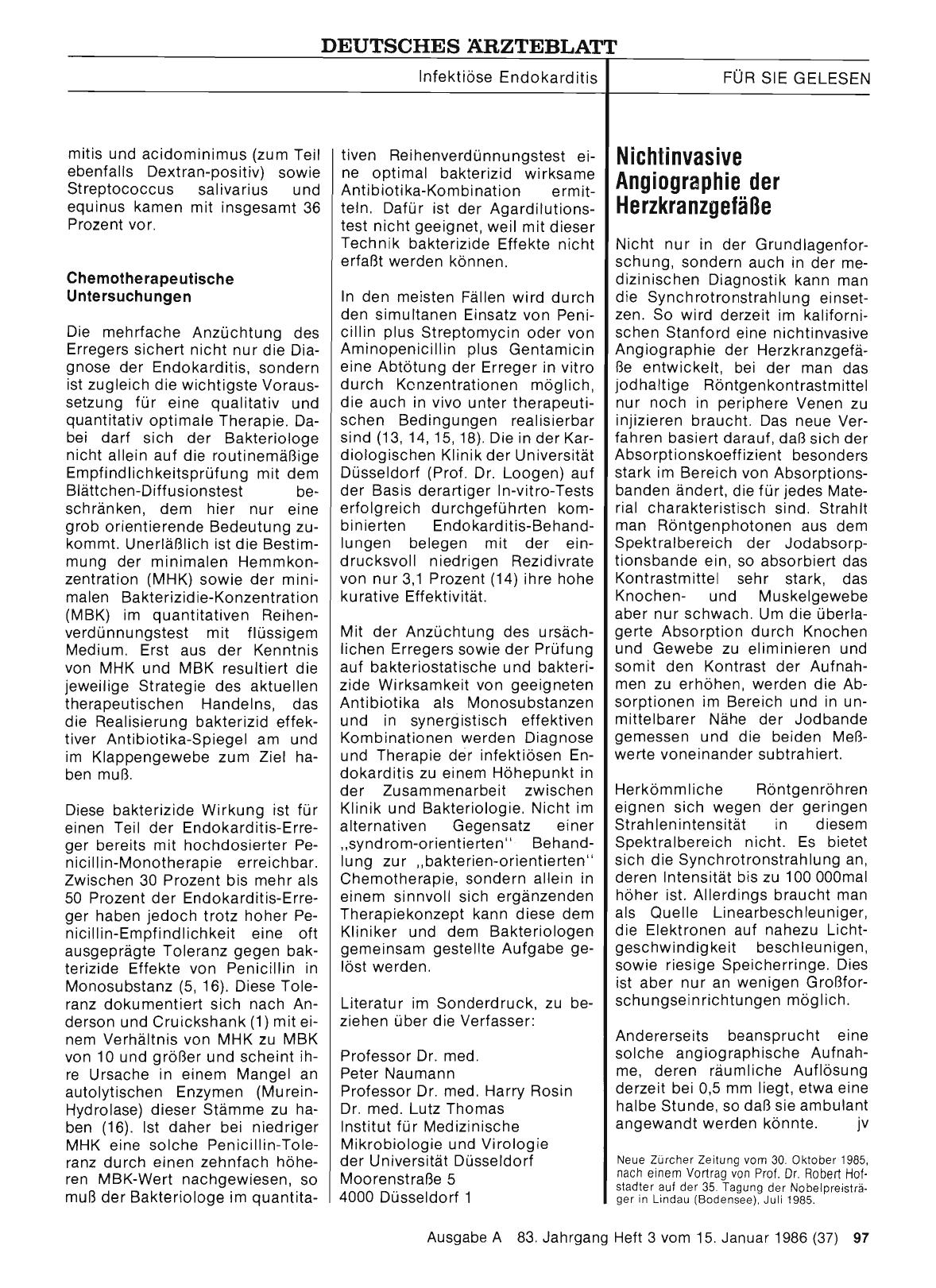 Vorschauseite 1: Nichtinvasive Angiographie der Herzkranzgefäße