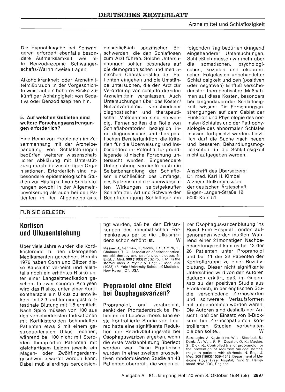 Vorschauseite 1: Kortison und Ulkusentstehung