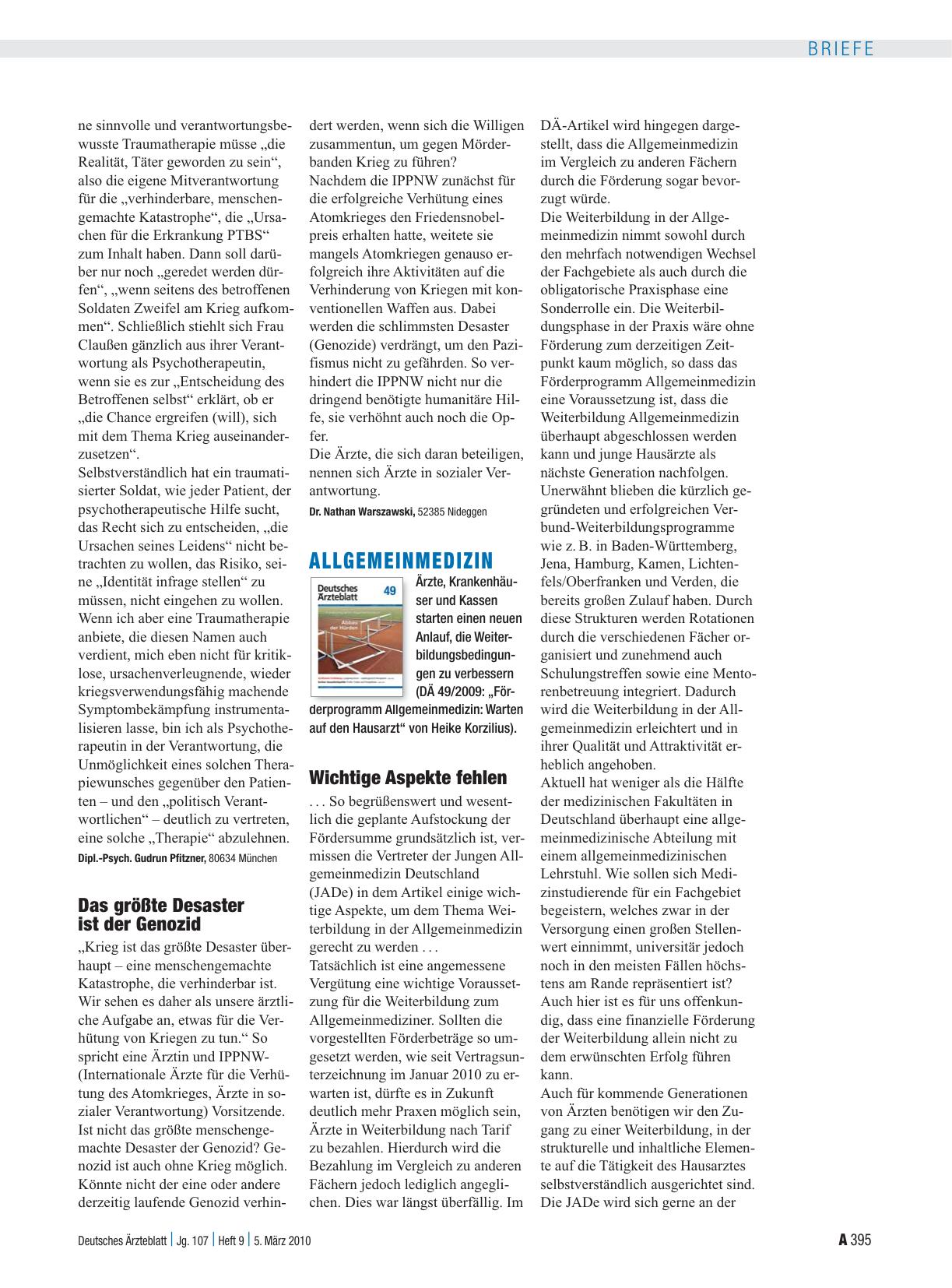 Vorschauseite 1: Interview: Das größte Desaster ist der Genozid