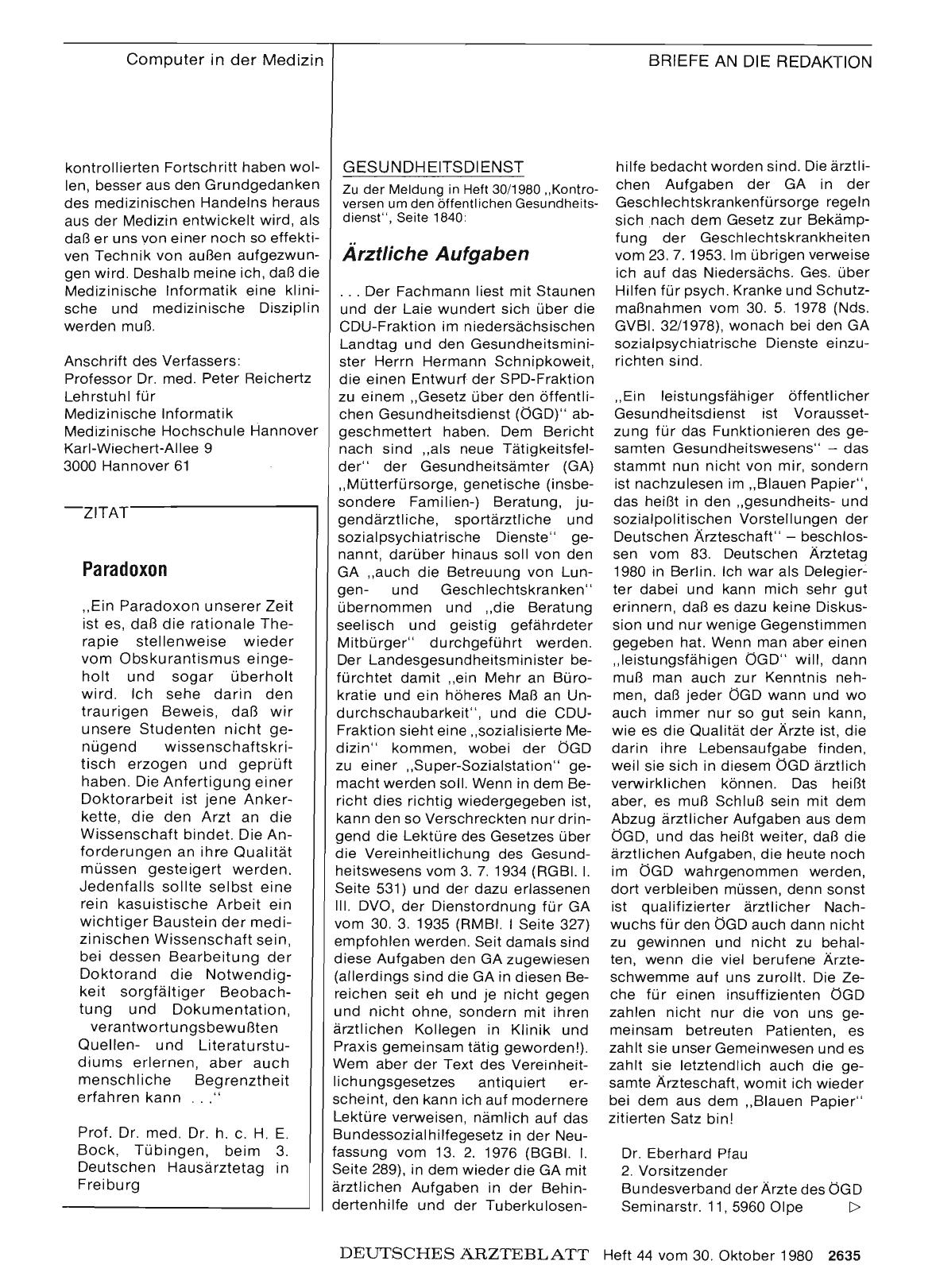Vorschauseite 1: GESUNDHEITSDIENST: Ärztliche Aufgaben