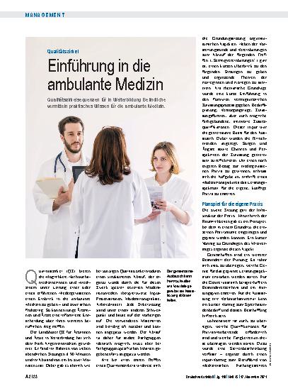Vorschauseite 1: Qualitätszirkel: Einführung in die ambulante Medizin