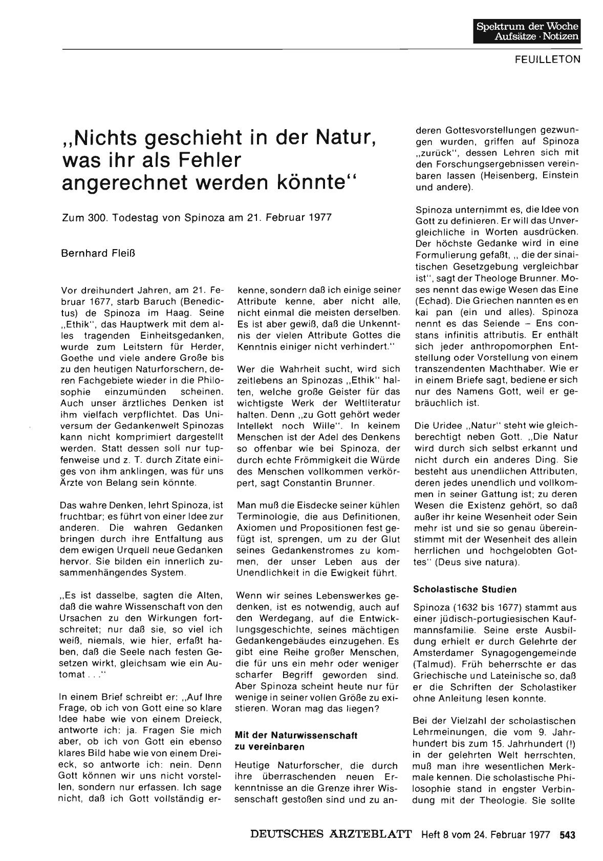Vorschauseite 1: „Nichts geschieht in der Natur, was ihr als Fehler angerechnet werden könnte”