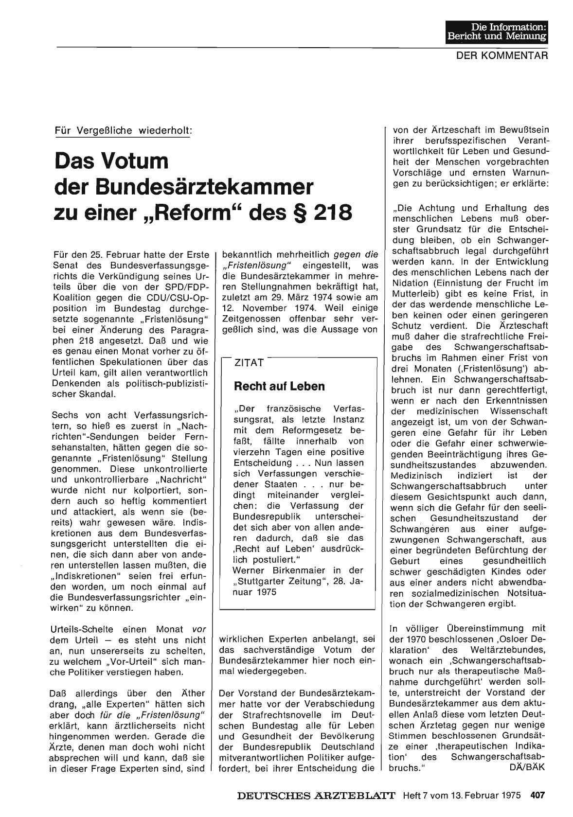 Vorschauseite 1: Recht auf Leben