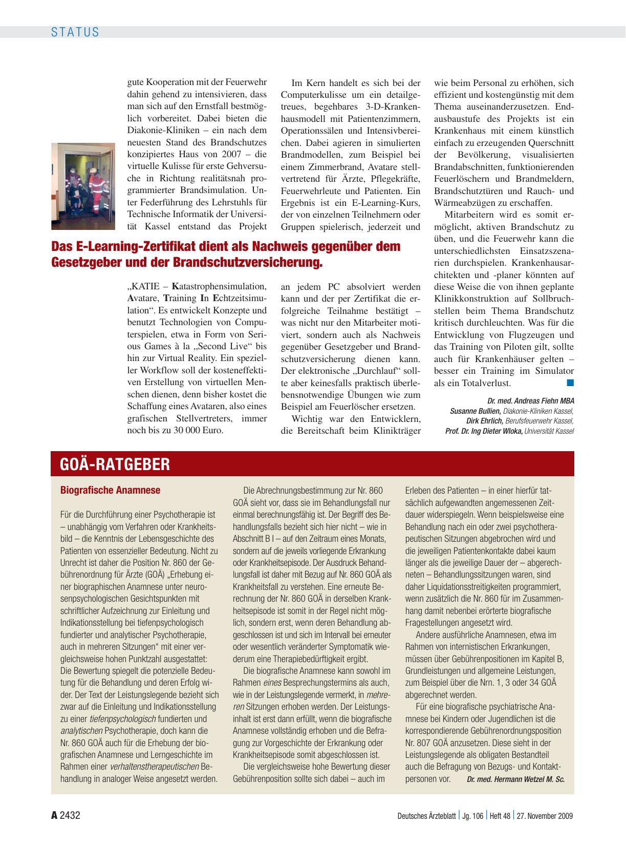 Vorschauseite 1: Biografische Anamnese