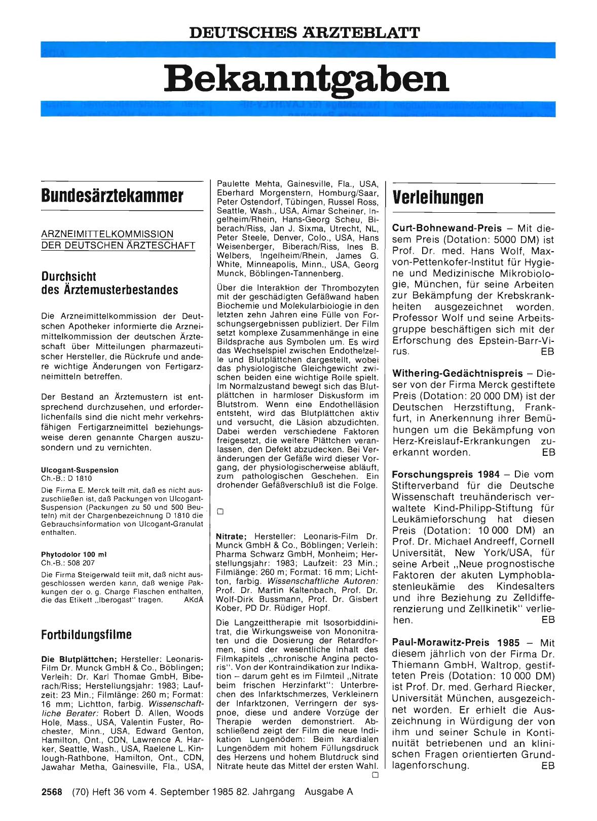 Vorschauseite 1: Fortbildungsfilme
