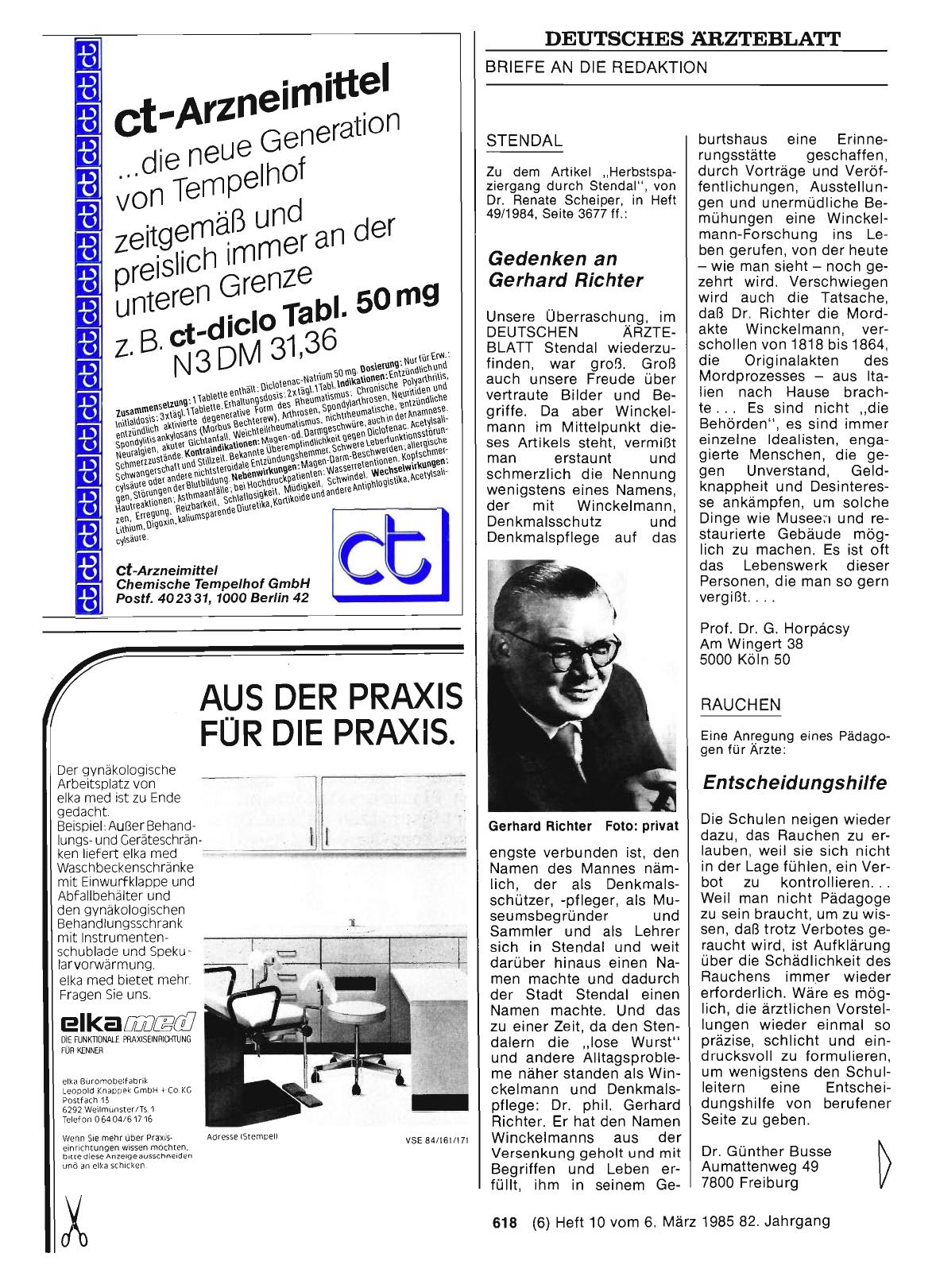 Vorschauseite 1: STENDAL: Gedenken an Gerhard Richter