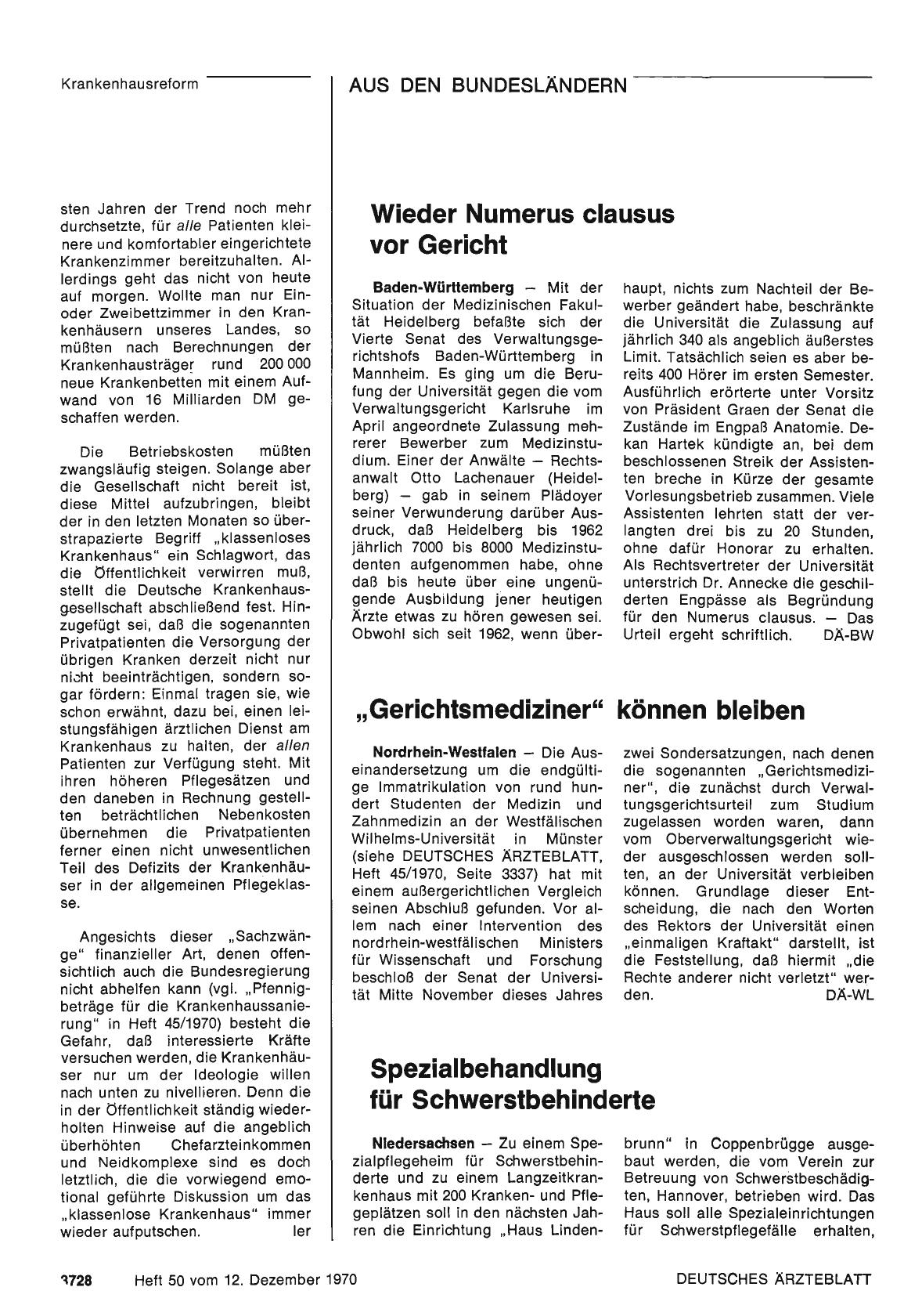 Vorschauseite 1: „Gerichtsmediziner” können bleiben