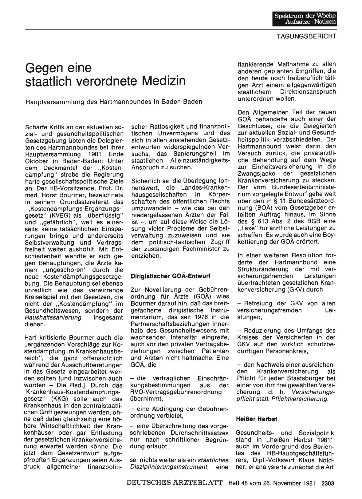 Vorschauseite 1: Gegen eine staatlich verordnete Medizin