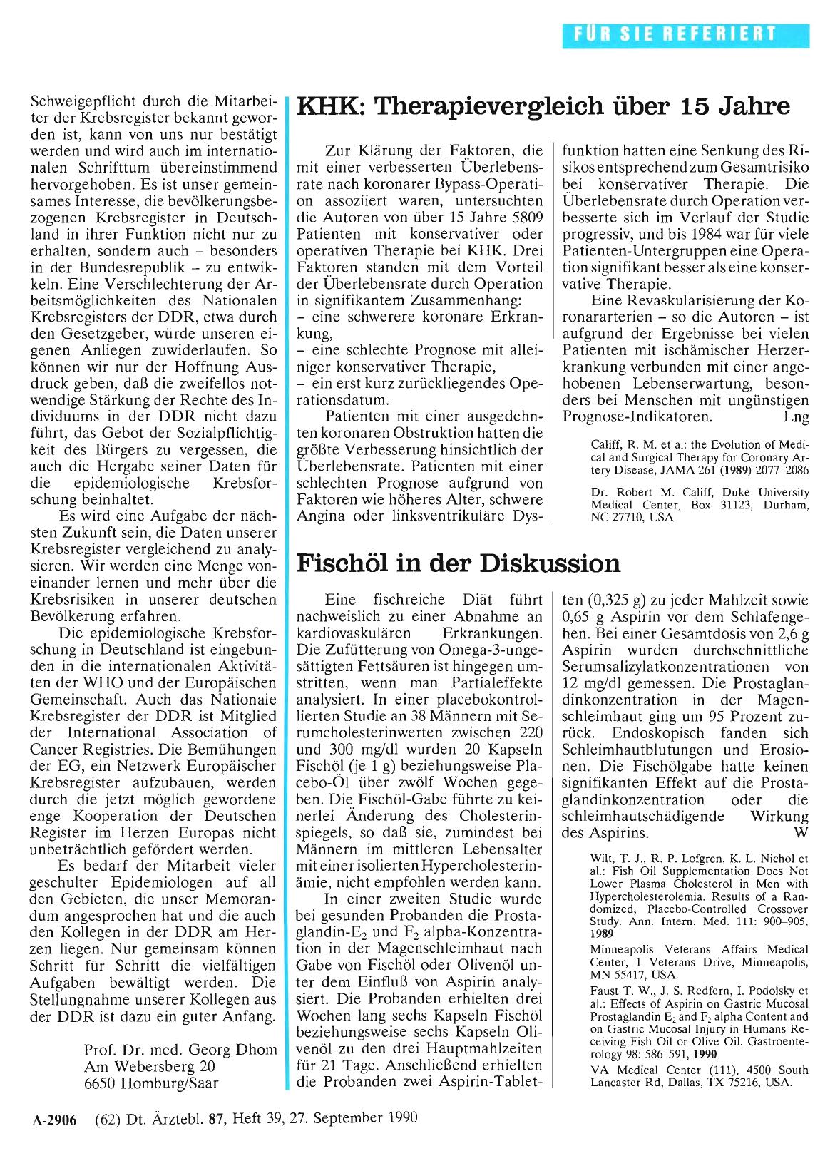 Vorschauseite 1: Fischöl in der Diskussion