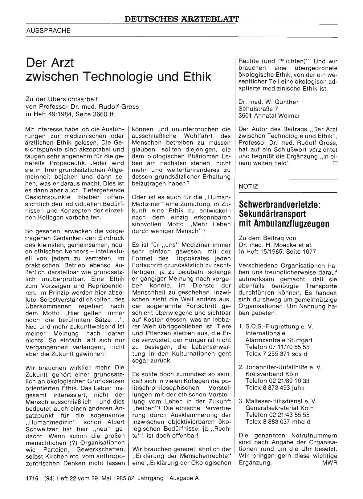 Vorschauseite 1: Schwerbrandverletzte: Sekundärtransport mit Ambulanzflugzeugen