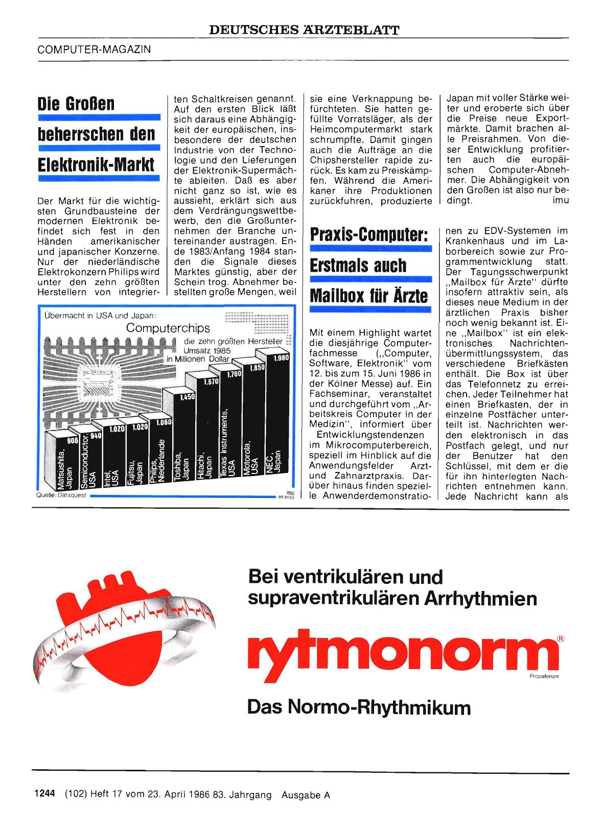 Vorschauseite 1: Praxis-Computer: Erstmals auch Mailbox für Ärzte