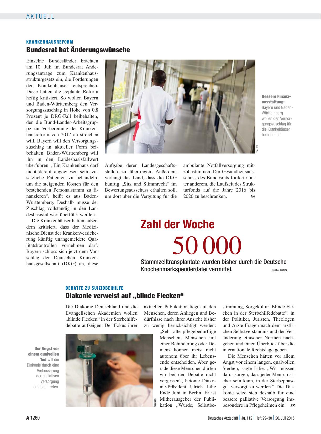Vorschauseite 1: Debatte zu Suizidbeihilfe: Diakonie verweist auf „blinde Flecken“