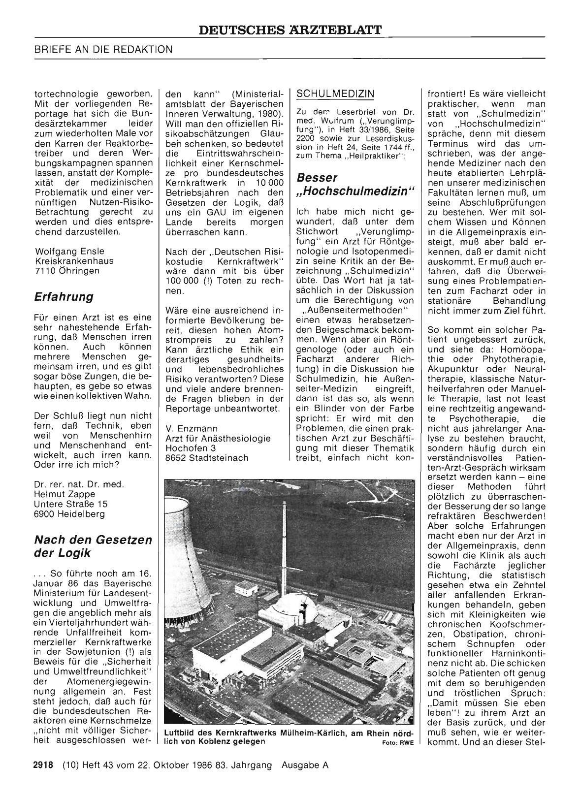 Vorschauseite 1: KERNKRAFT: Nach den Gesetzen der Logik