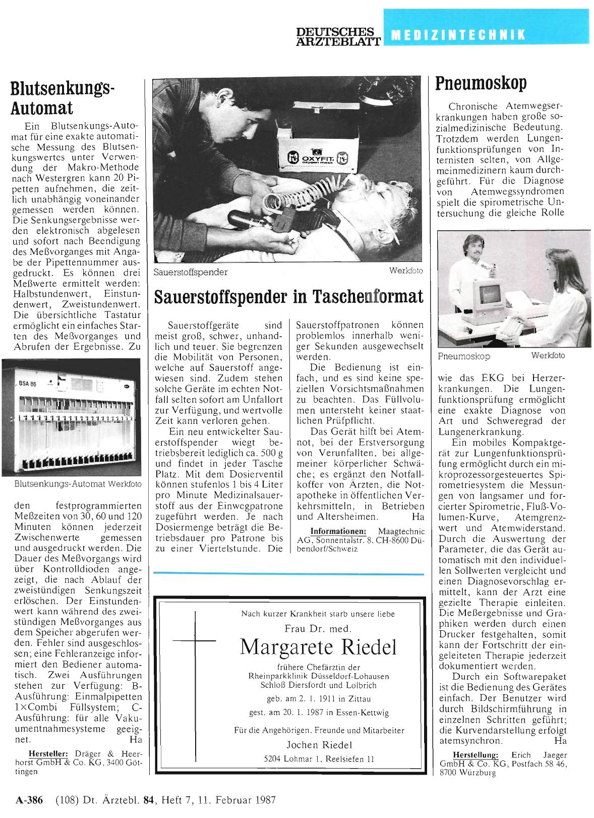 Vorschauseite 1: Sauerstoffspender in Taschenformat