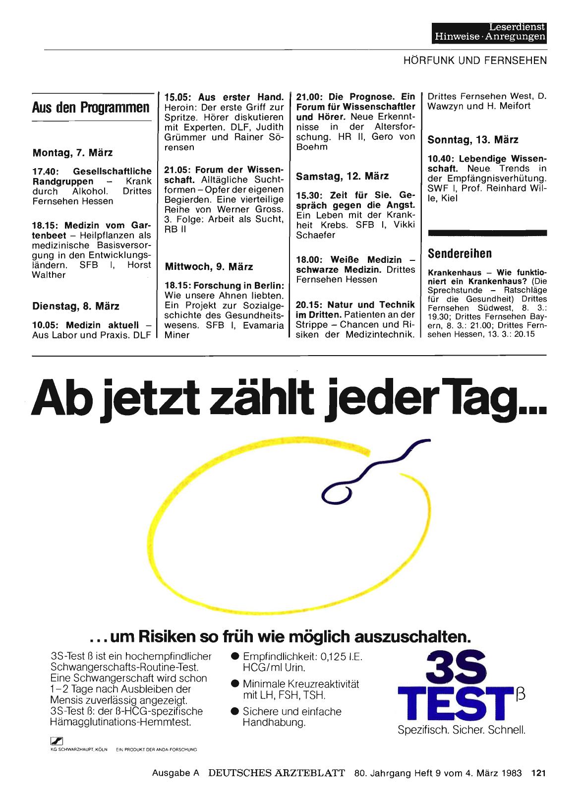 Vorschauseite 1: Aus den Programmen