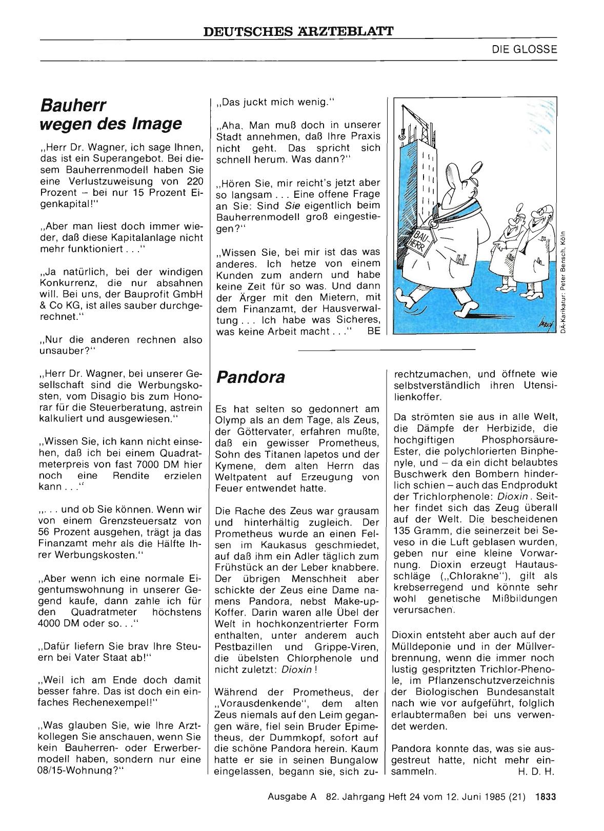 Vorschauseite 1: Bauherr wegen des Image
