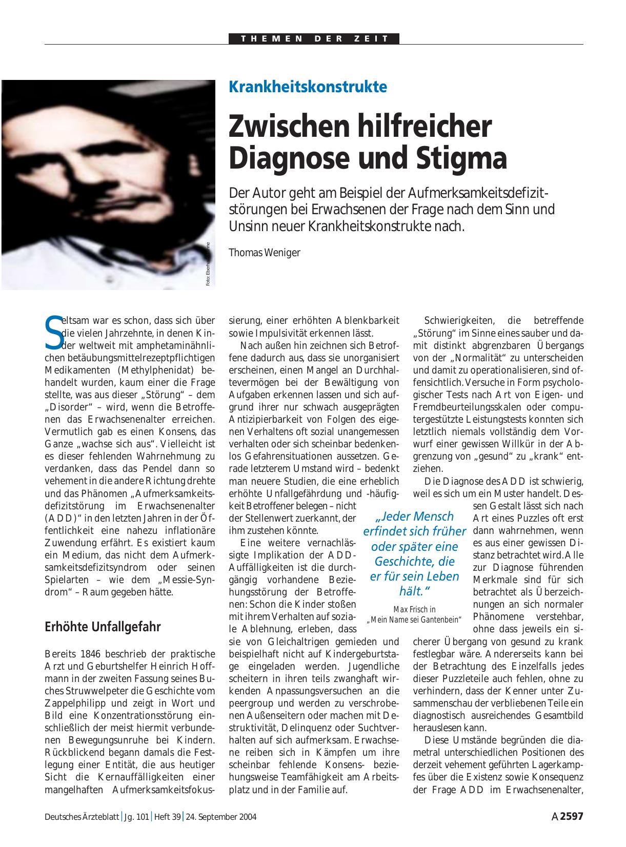 Vorschauseite 1: Krankheitskonstrukte: Zwischen hilfreicher Diagnose und Stigma