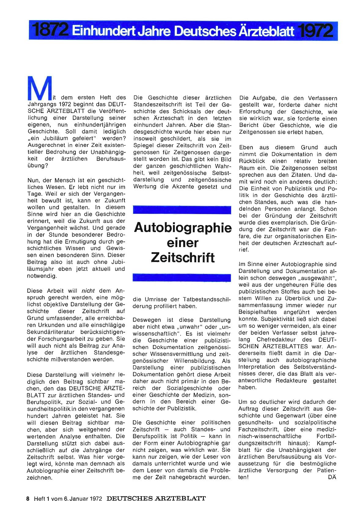 Vorschauseite 1: Autobiographie einer Zeitschrift