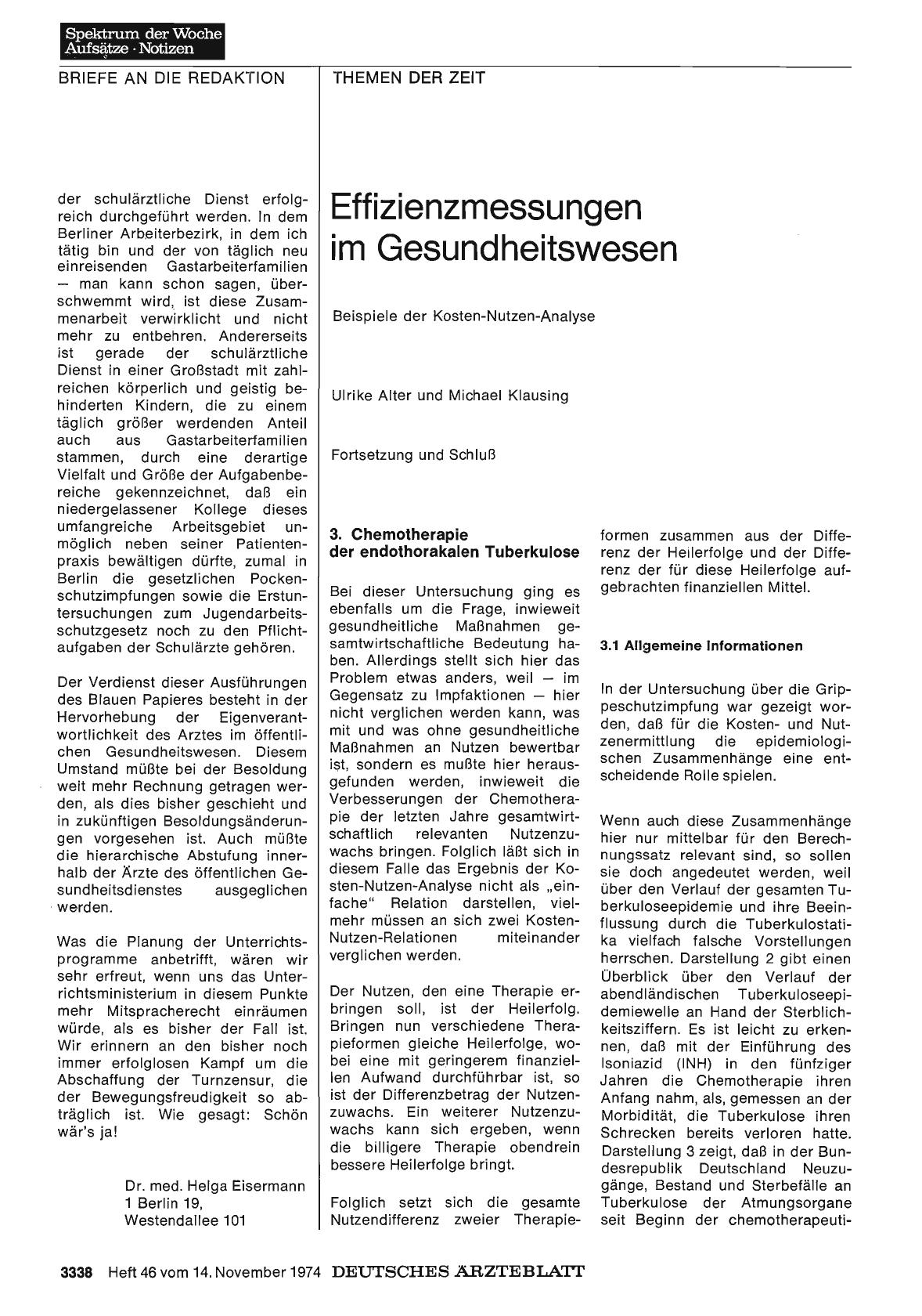 Vorschauseite 1: Effizienzmessungen im Gesundheitswesen