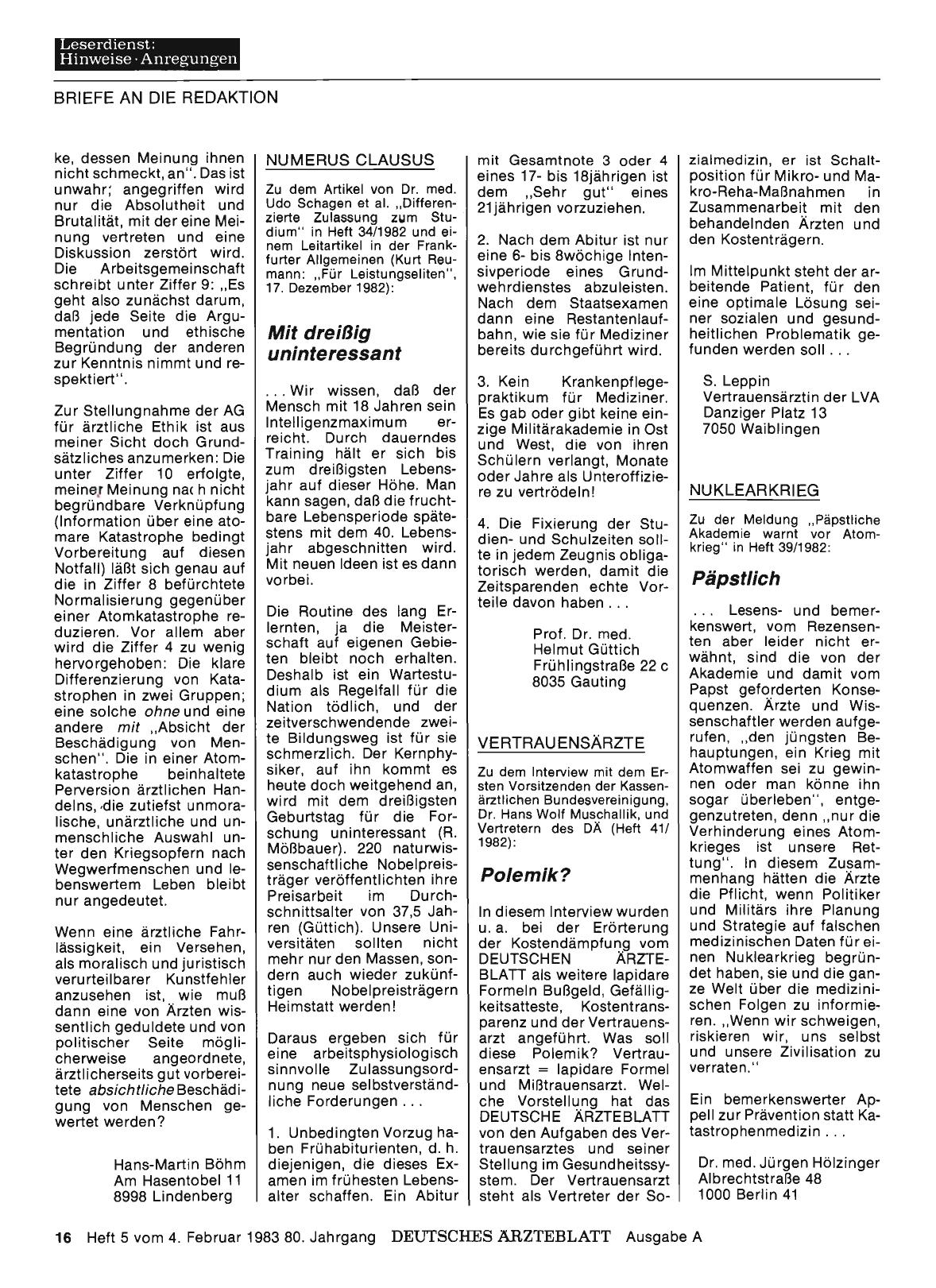 Vorschauseite 1: NUMERUS CLAUSUS: Mit dreißig uninteressant