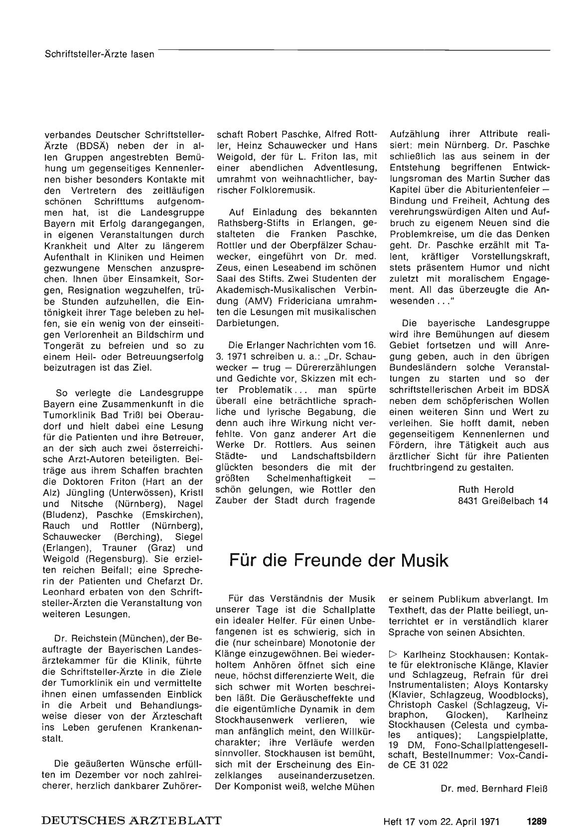 Vorschauseite 1: Für die Freunde der Musik