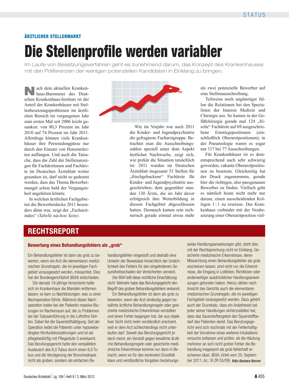 Vorschauseite 1: Bewertung eines Behandlungsfehlers als „grob“