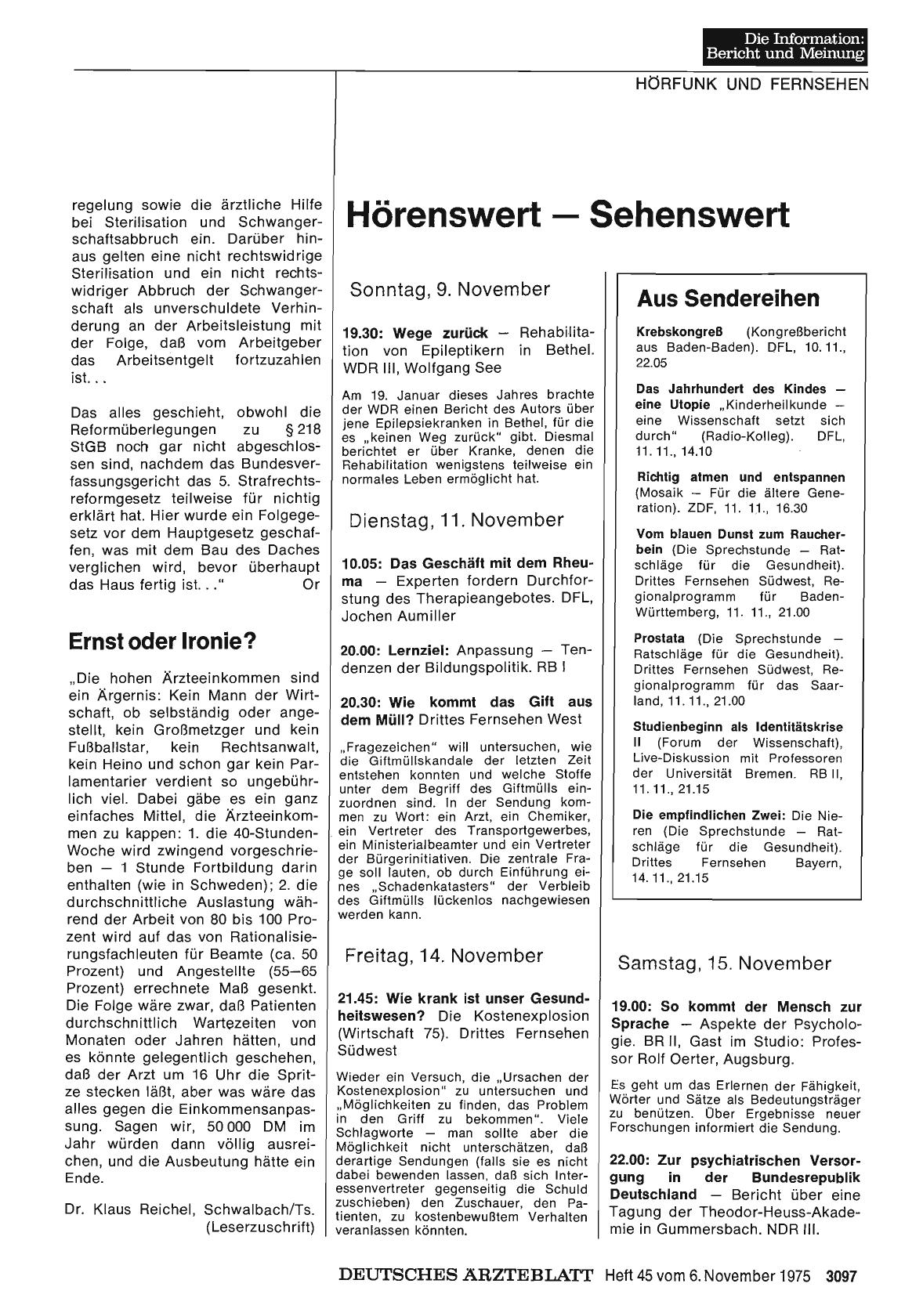 Vorschauseite 1: Hörenswert — Sehenswert