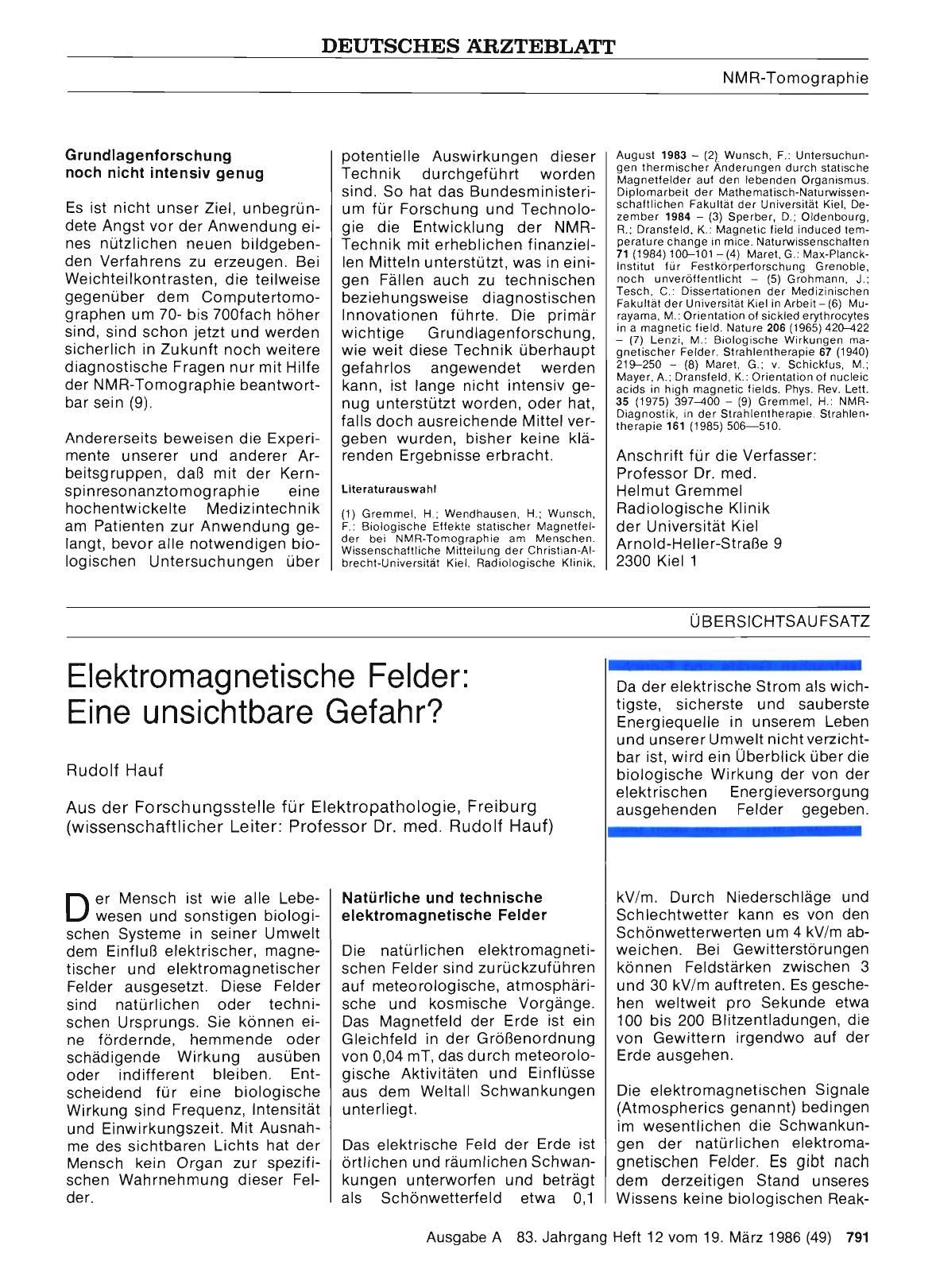 Vorschauseite 1: Elektromagnetische Felder: Eine unsichtbare Gefahr?