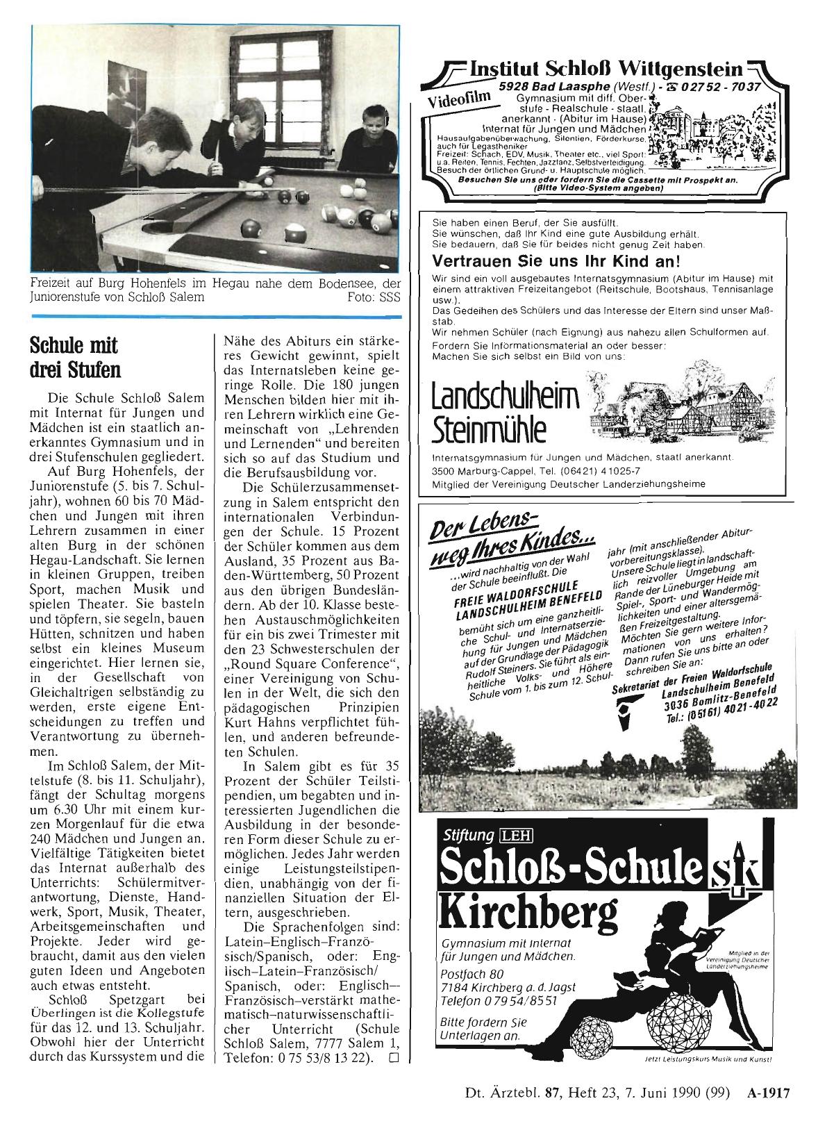 Vorschauseite 1: Schule mit drei Stufen