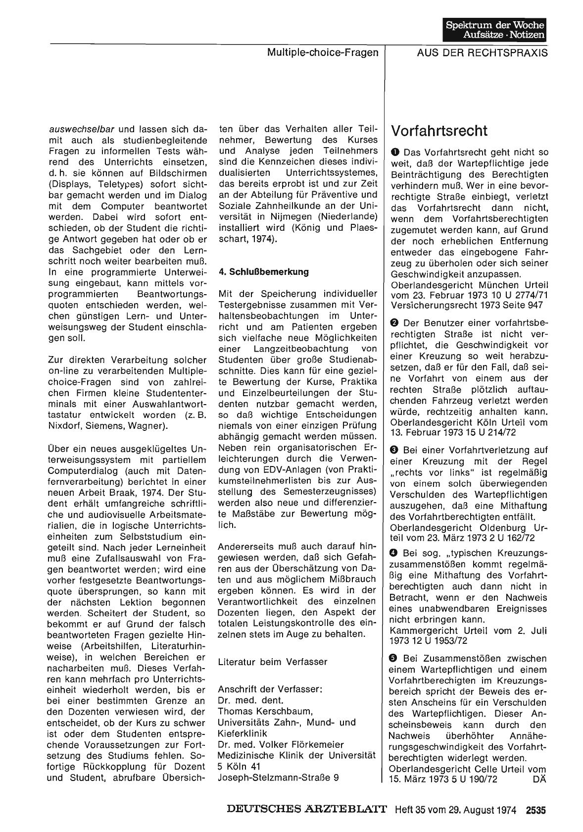 Vorschauseite 1: Vorfahrtsrecht
