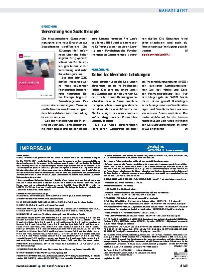 Vorschauseite 1: Abrechnung: Keine fachfremden Leistungen
