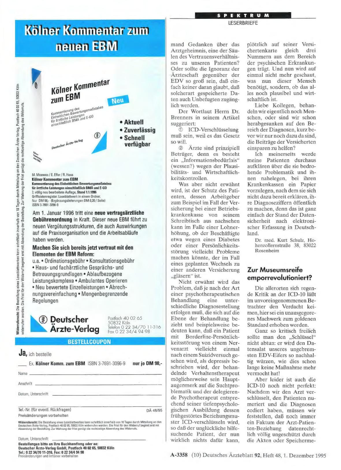 Vorschauseite 1: ICD-Klassifikation: Zur Museumsreife emporrevolutioniert?