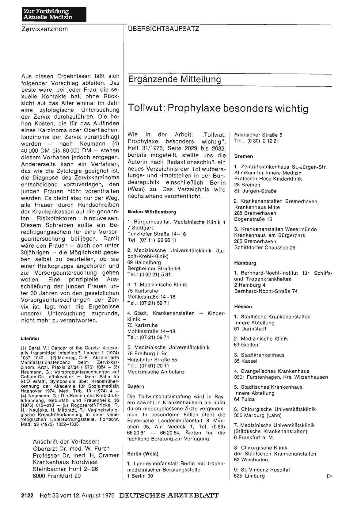 Vorschauseite 1: Tollwut: Prophylaxe besonders wichtig